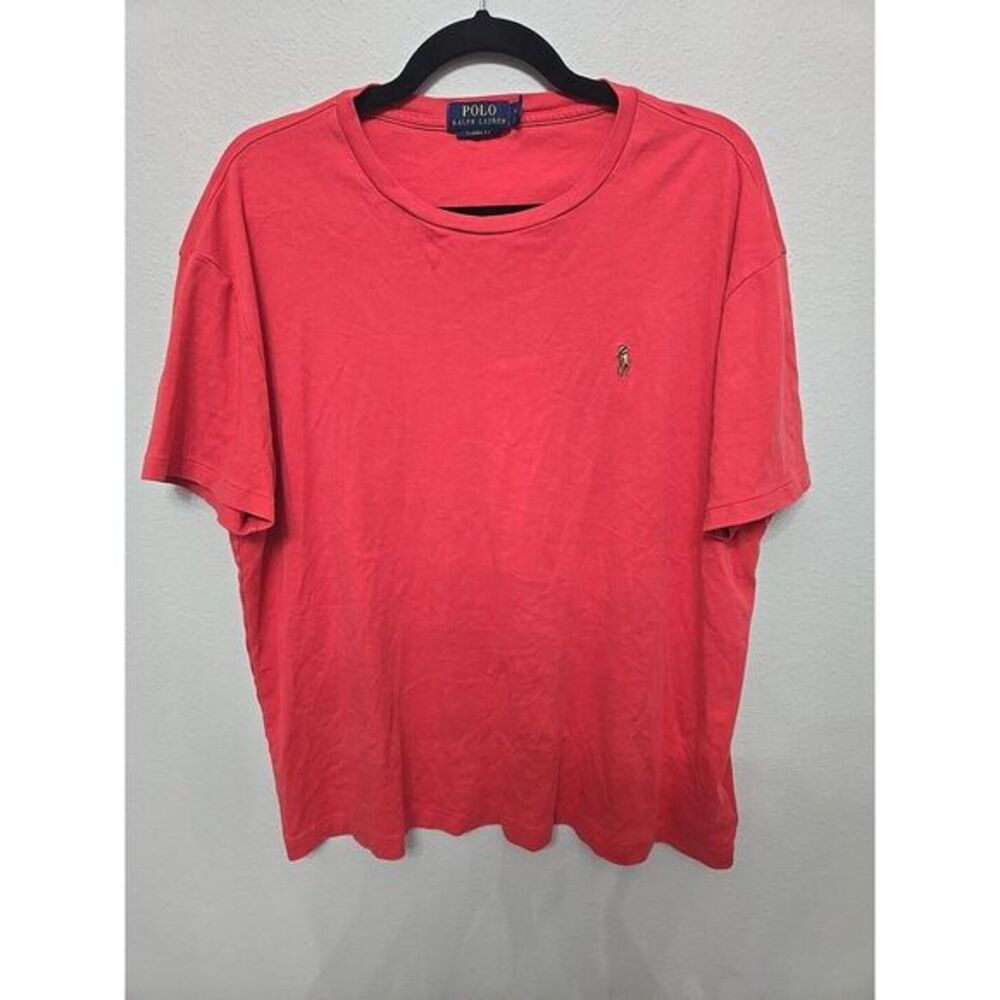 Polo Ralph Lauren‎ Classic Fit Salmon Short Sleeve Full Color Pony Single Stitch